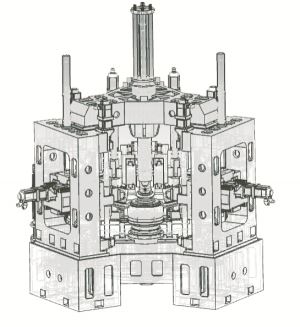 Berprestasi tinggi berputar menegak Mesin